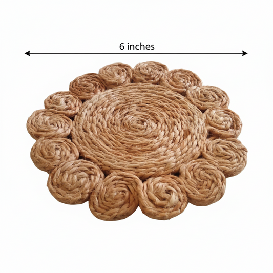 Jute Coin Coaster Set