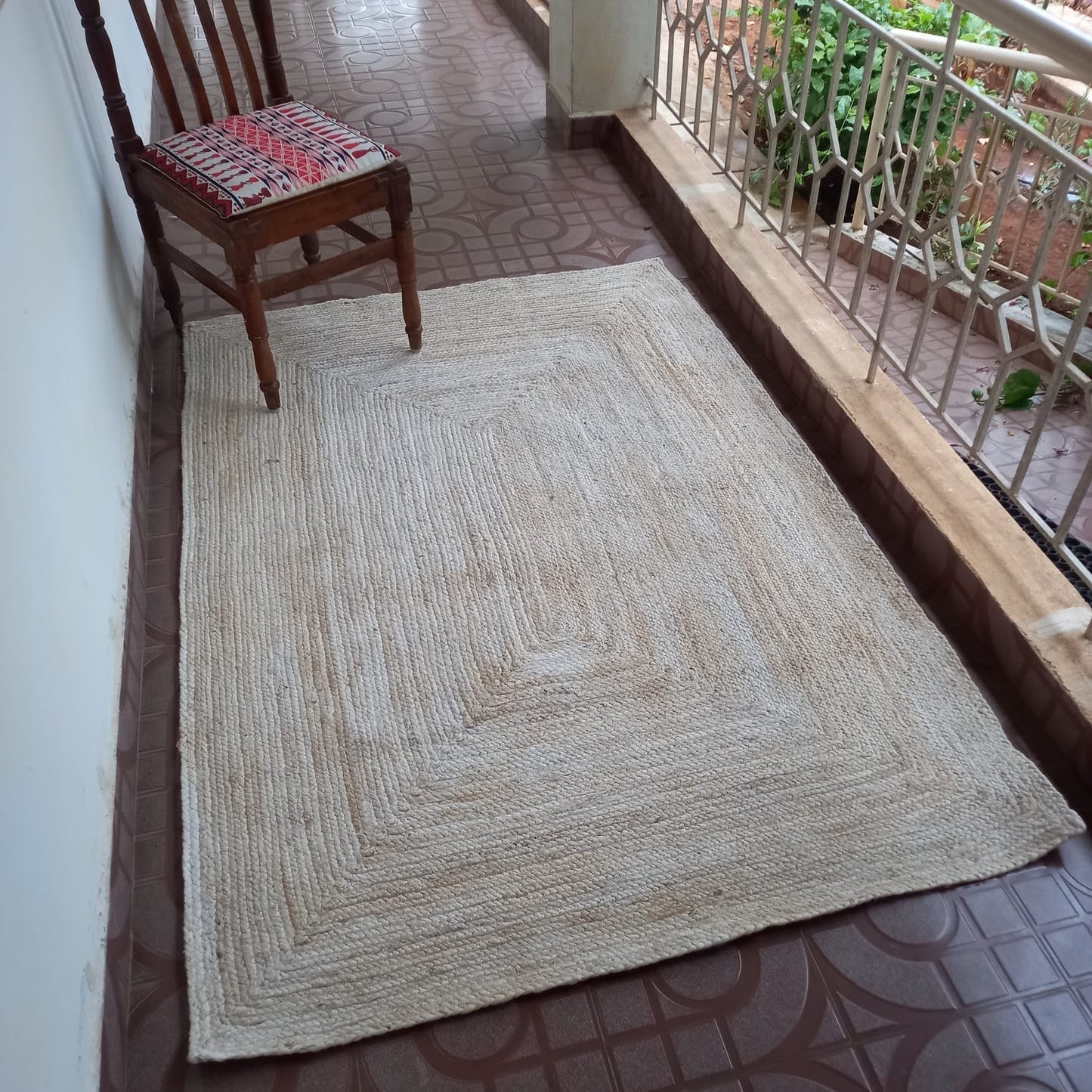 Jute Off-White Rectangle Rug