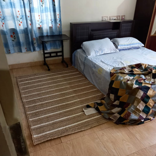 Jute Stripes Rectangle Rug