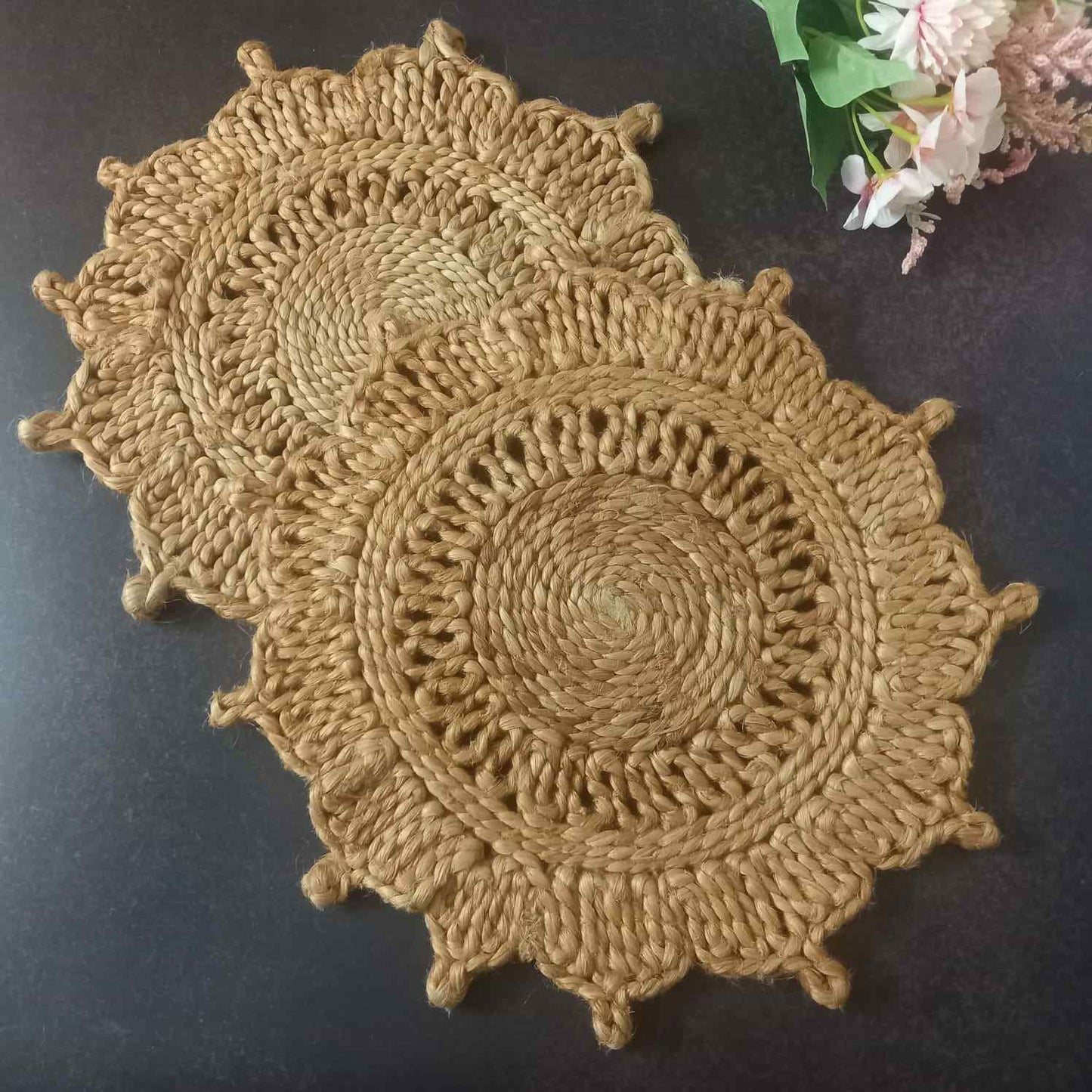 Jute Flower Placemat