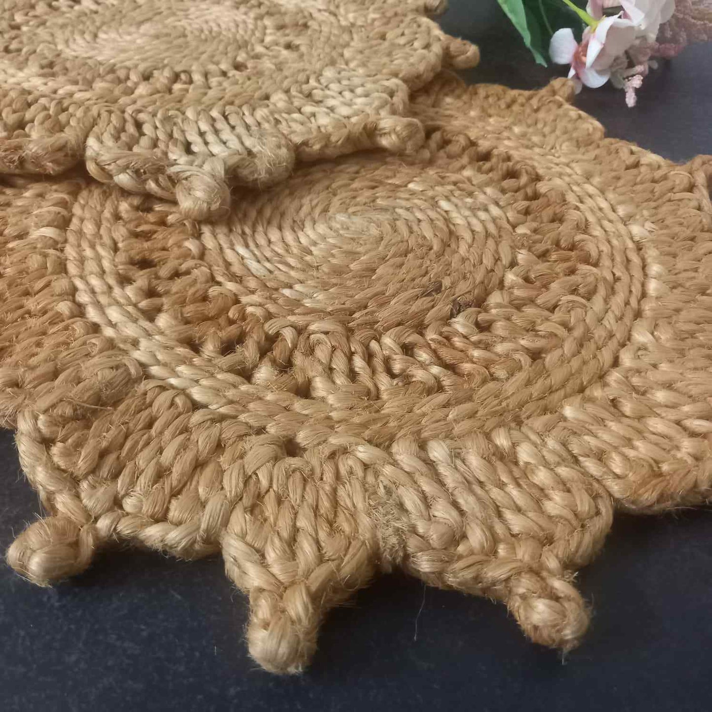 Jute Flower Placemat