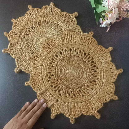 Jute Flower Placemat