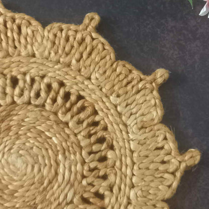 Jute Flower Placemat