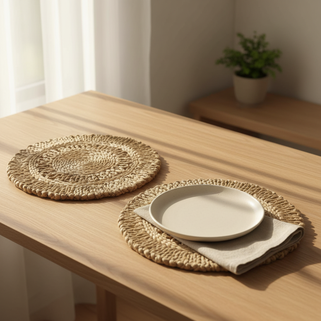 Jute Ruffle Placemat