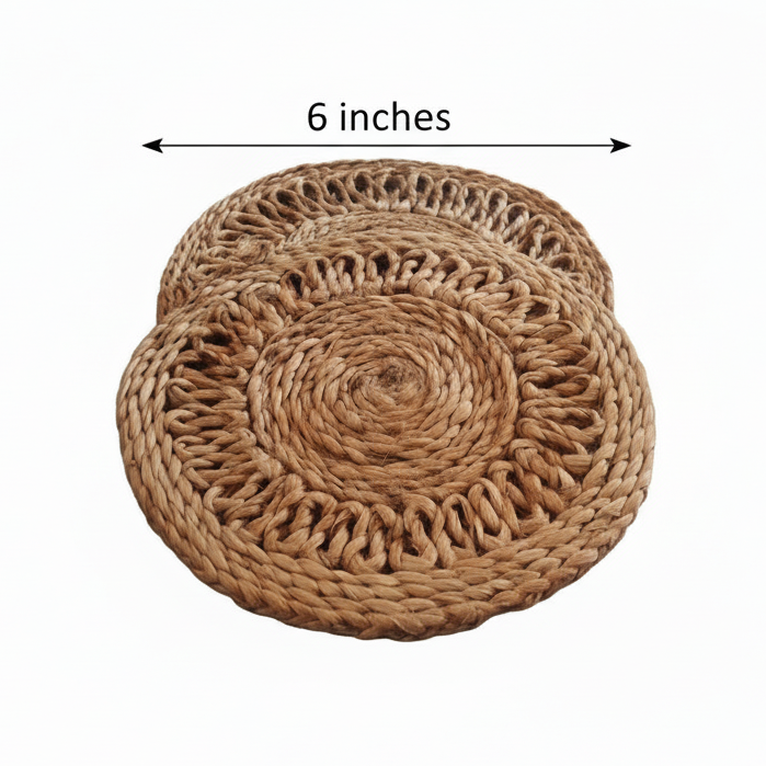 Jute Ring Coaster Set