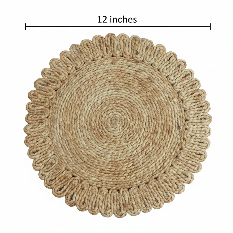 Jute Double Ruffle Placemat