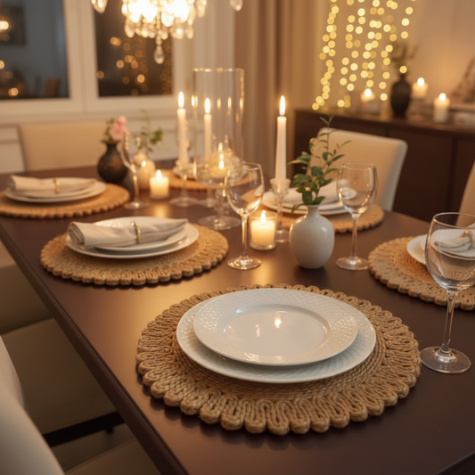 Jute Double Ruffle Placemat