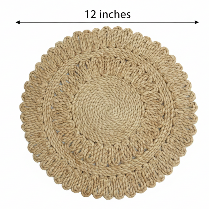 Jute Triple Ruffle Placemat