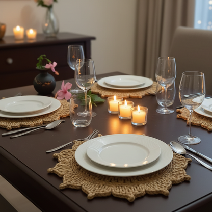 Jute Flower Placemat
