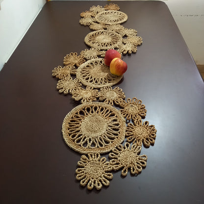 Jute Floral Runner