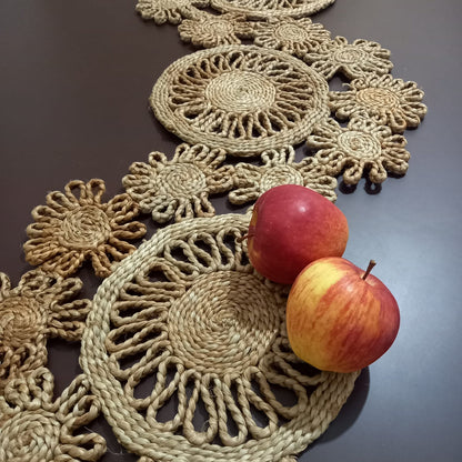 Jute Floral Runner