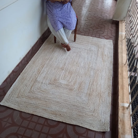 Jute Off-White Rectangle Rug