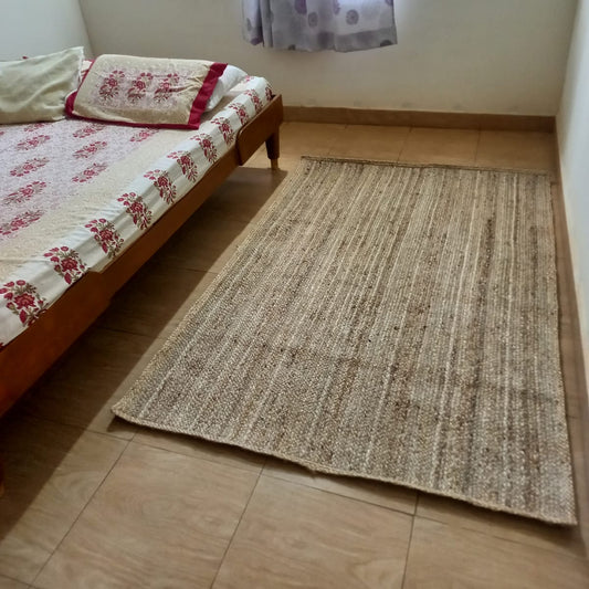 Jute Lines Rectangle Rug