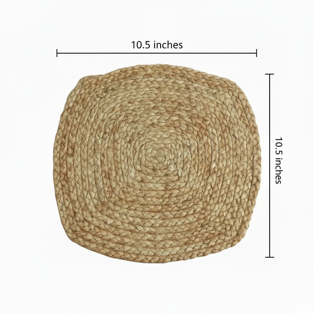Jute Plain Square Placemat