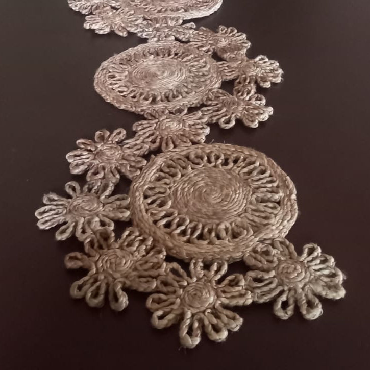 Jute Floral Runner