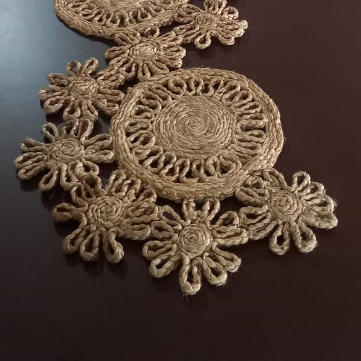 Jute Floral Runner