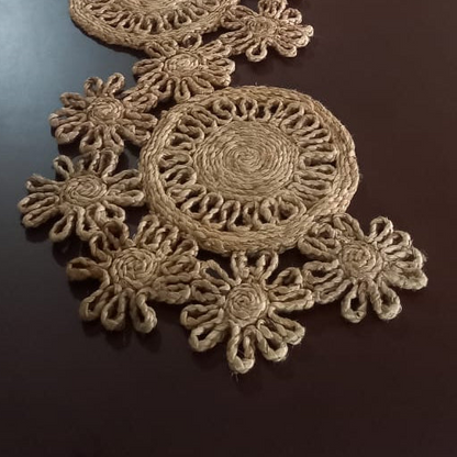 Jute Floral Runner