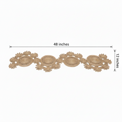 Jute Floral Runner