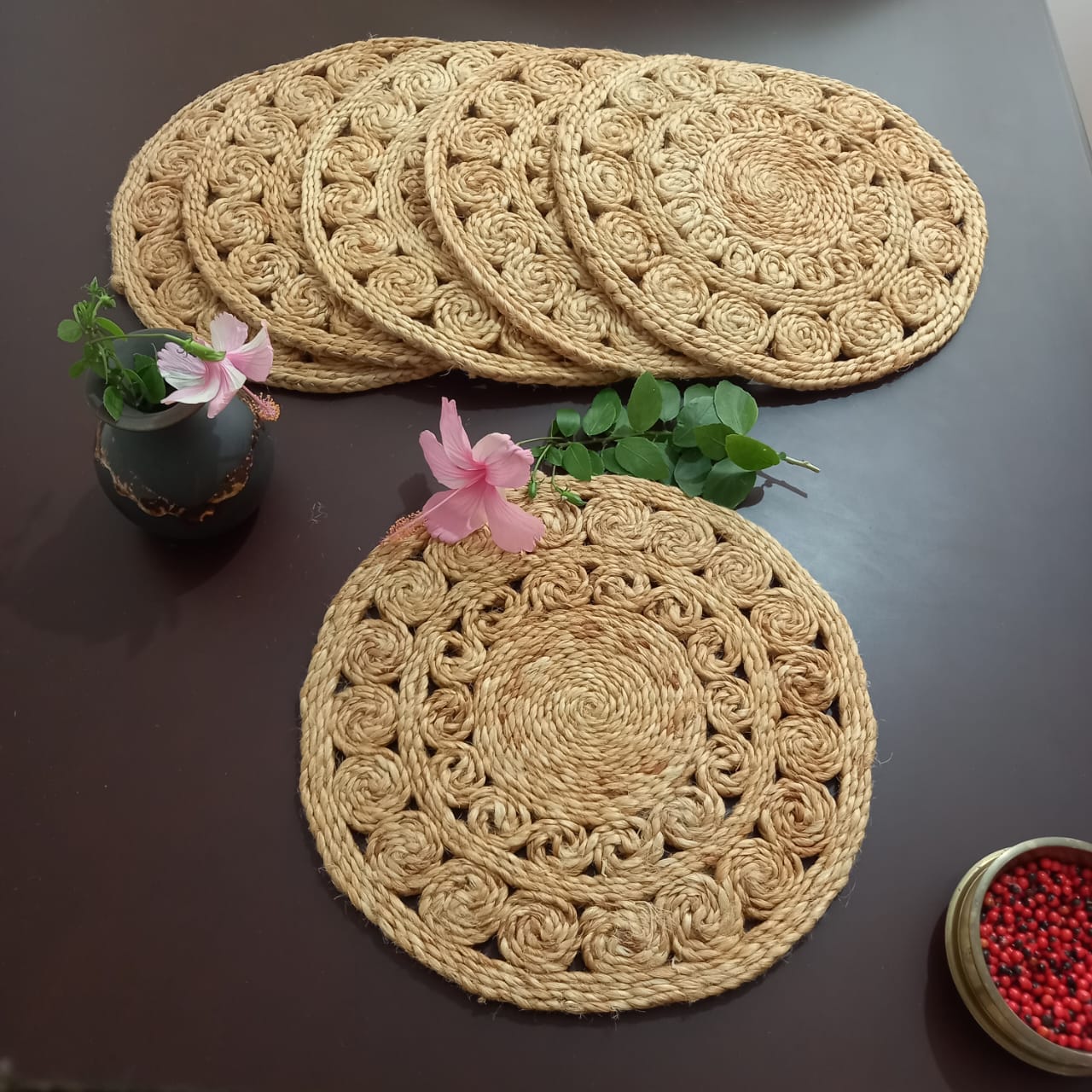 Jute Coin Wave Placemat