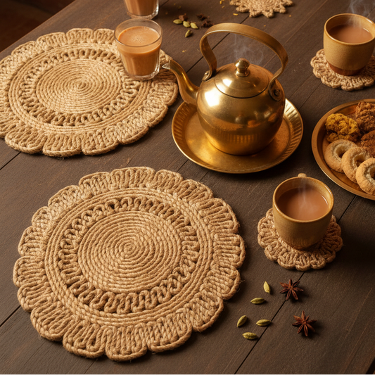 Jute Wide Petal Placemat