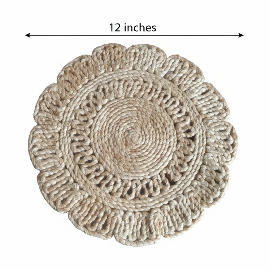 Jute Wide Petal Placemat