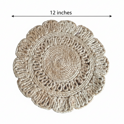 Jute Wide Petal Placemat